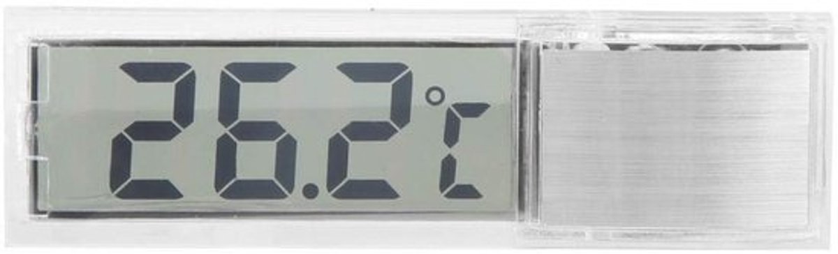Digitale LCD-aquariumthermometer - transparant voor zoet- en zoutwater