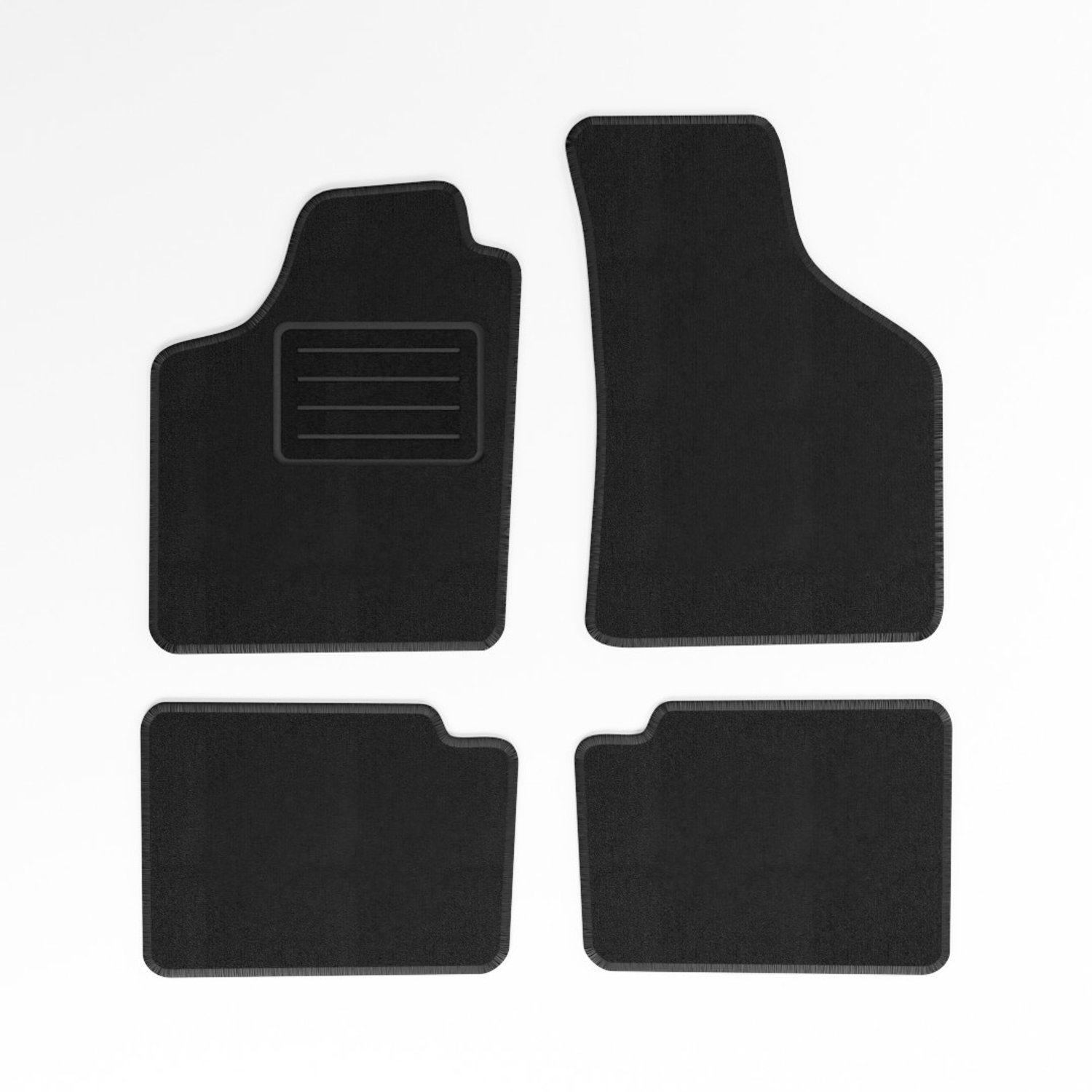 Mats4all | Naaldvilt automatten passend voor Renault Twingo 1993-2007 | Antislip | Met versterking | 4-delig | Automatten | Mattenset