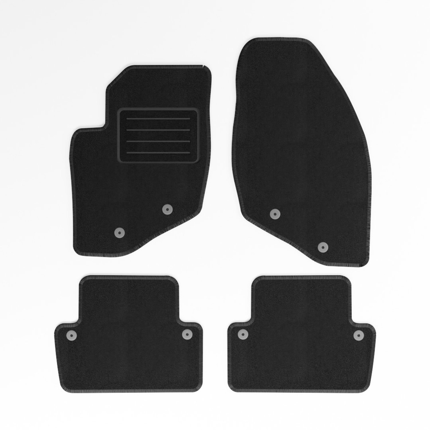 Mats4all | Naaldvilt automatten passend voor Volvo V70 2000-2008 | Antislip | Met versterking | 4-delig | Automatten | Mattenset