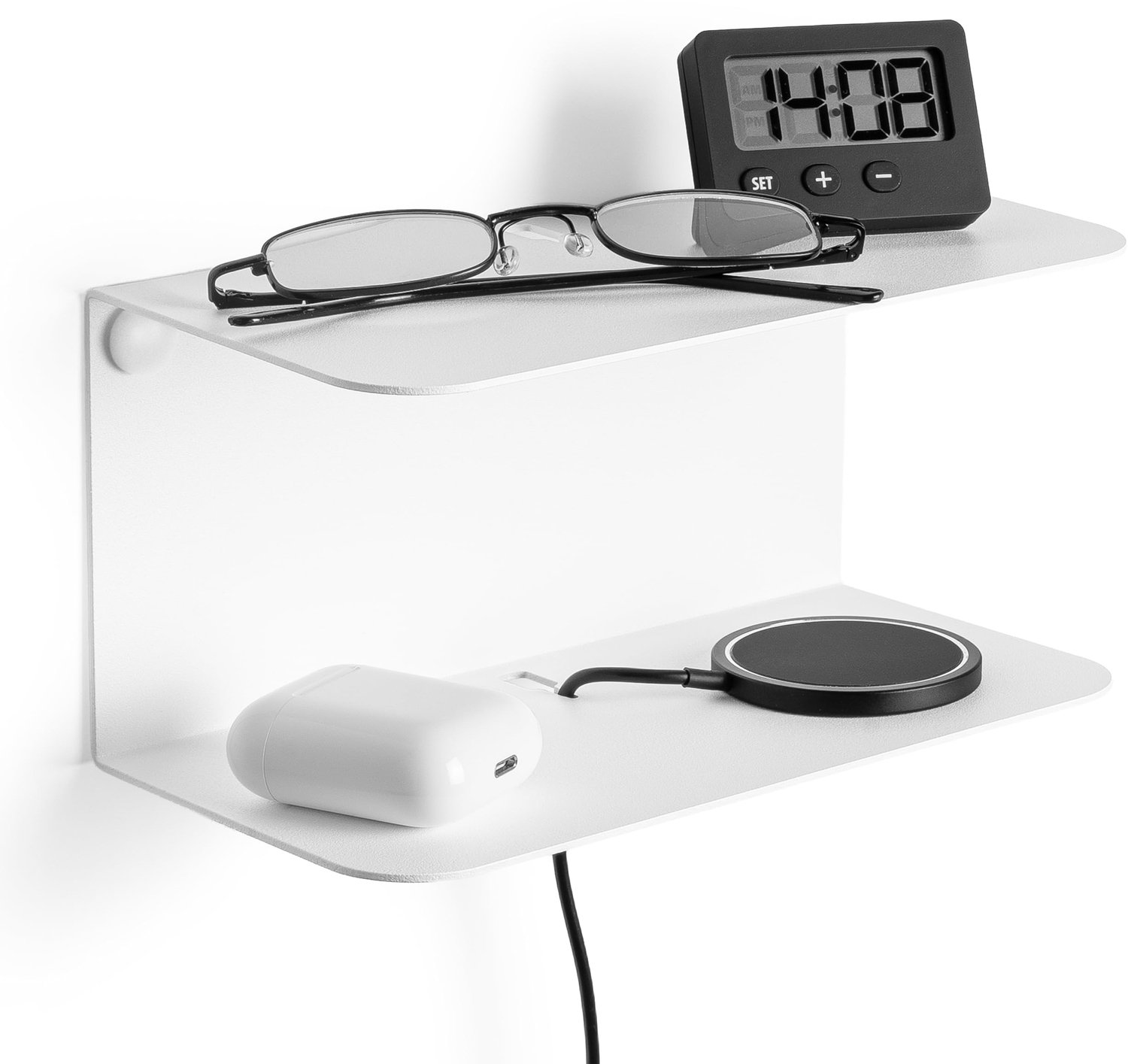 Bedside Tafel Wit 20 x 10 x 10 cm