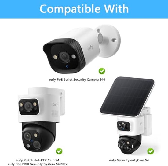 Houder voor Eufy Security eufyCam S4 - Verstelbare Mast voor Bullet Camera E40 — afbeelding 3
