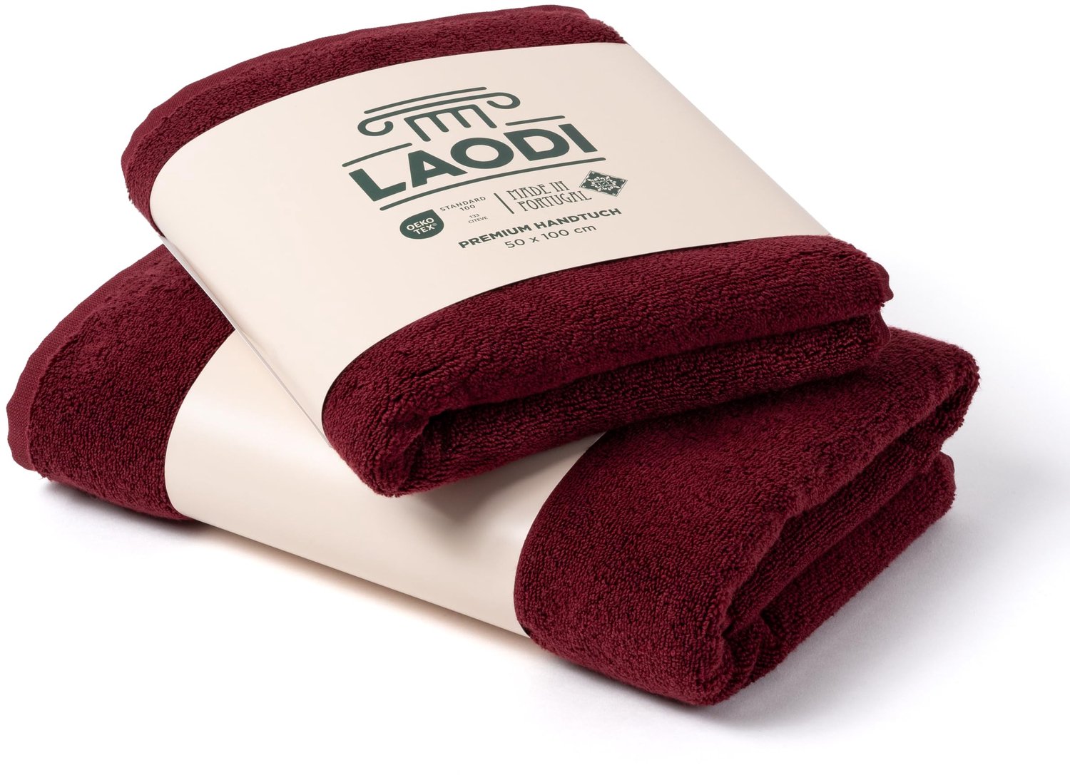 Premium Katoenen Handdoeken Set - 570 g/m² - Rood en Roodbruin