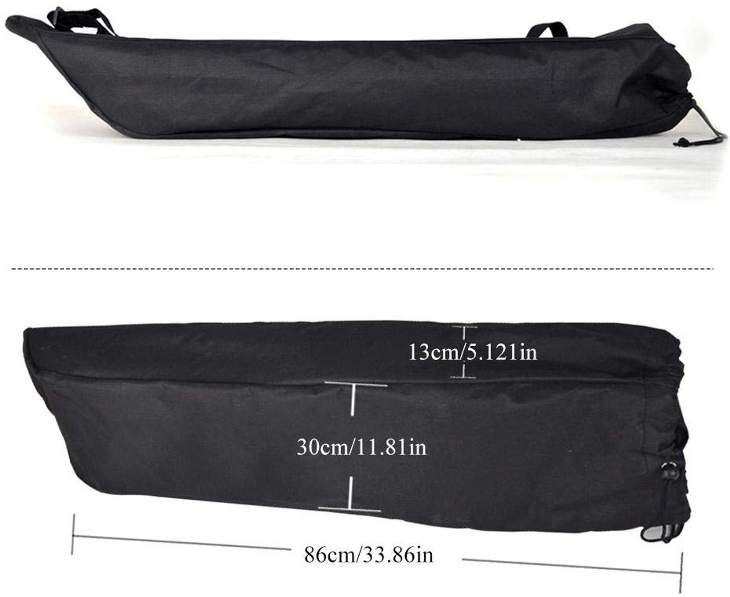 Skateboard Tas Duurzaam Rugzak Buitensport Longboard Draagtas 600D Oxford Doek 86x30x13cm Lichtgewicht 256g Skateboardrugzak Zwart