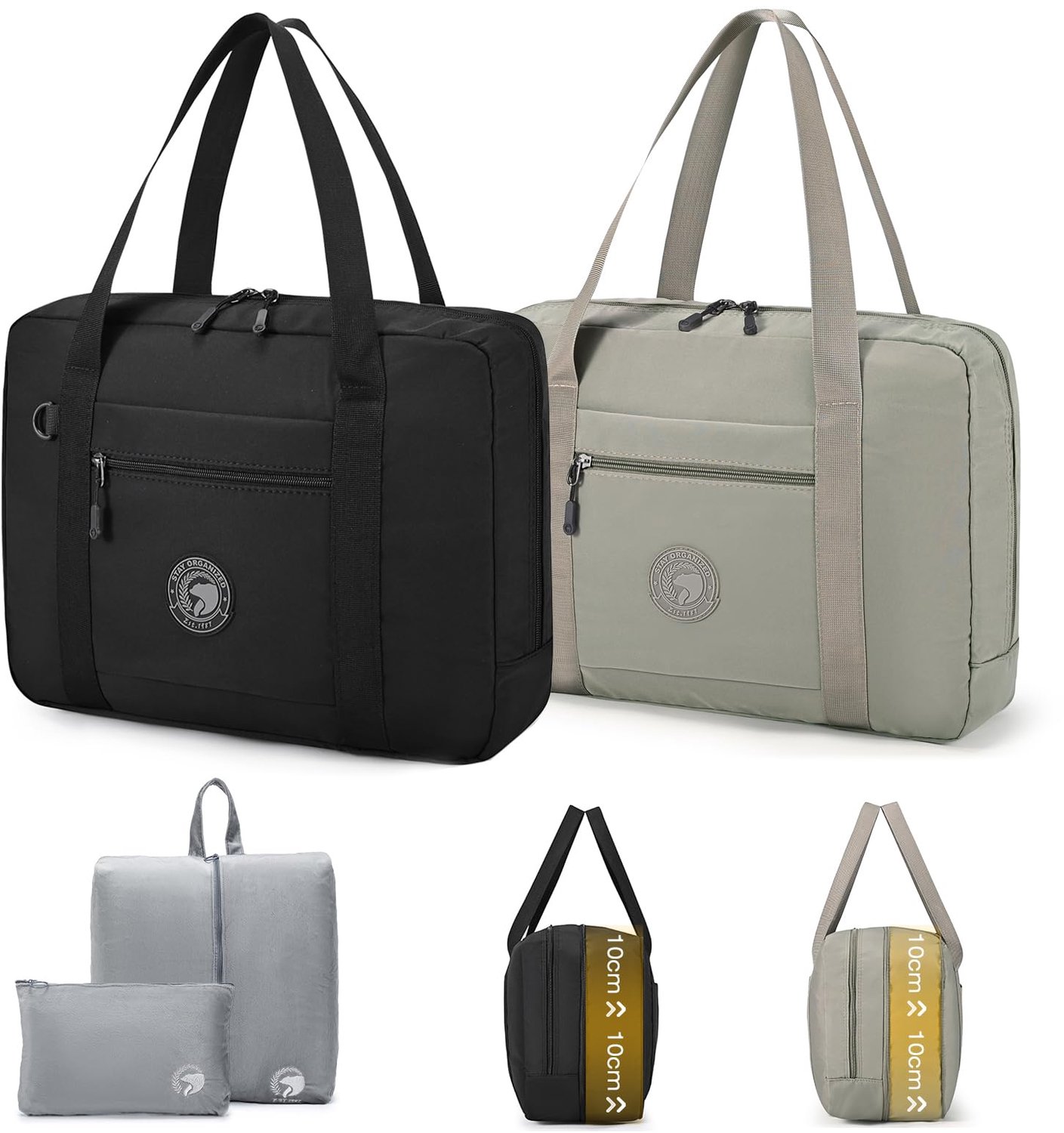 Expandable Travel Bag - Hand Luggage 40x30x20 cm