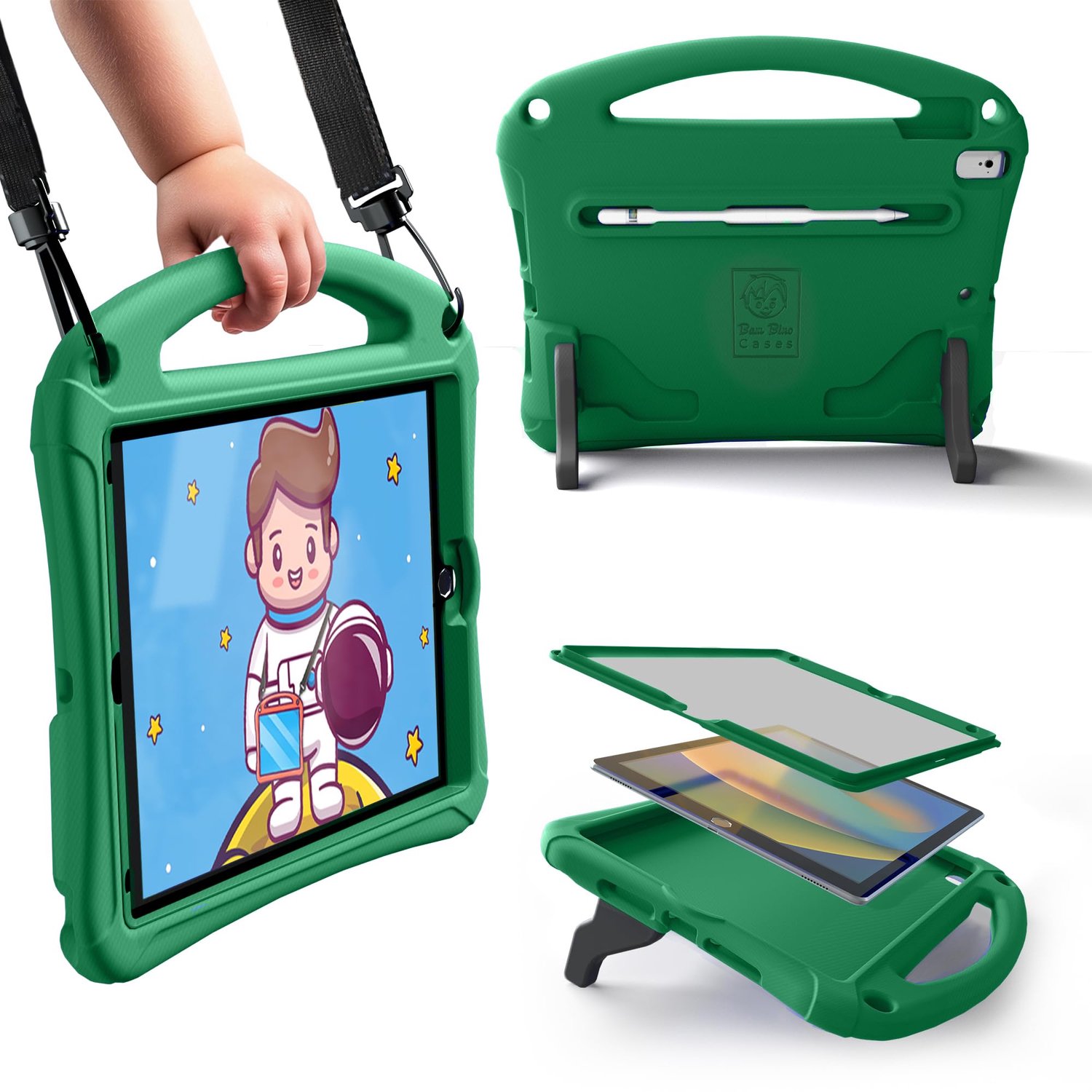 Ruimtepak Hoes voor iPad met Schermbeschermer, 10.2 Inch