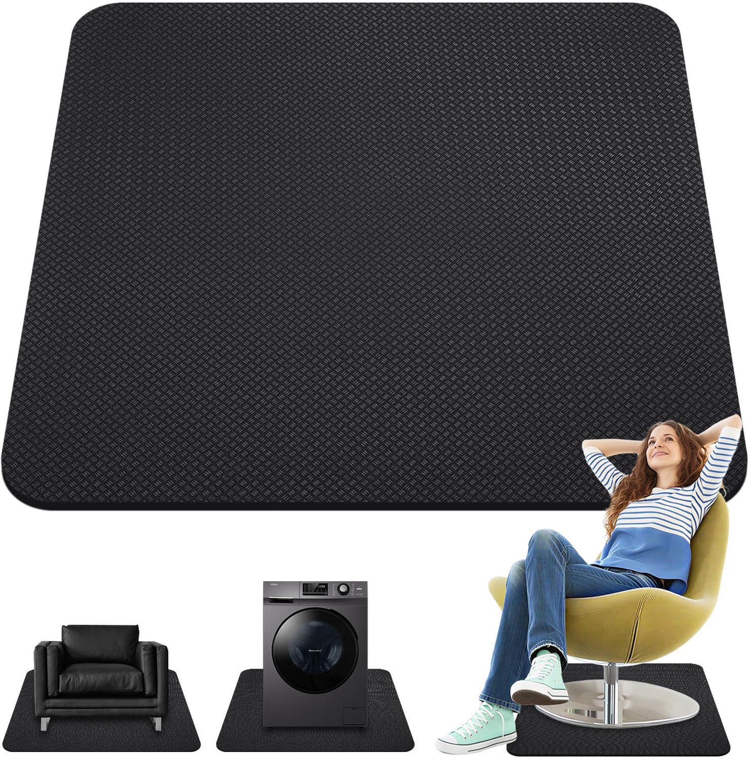 Antislip meubelonderlegger voor hardhouten vloeren 75 x 75 cm - Schokabsorberende pads