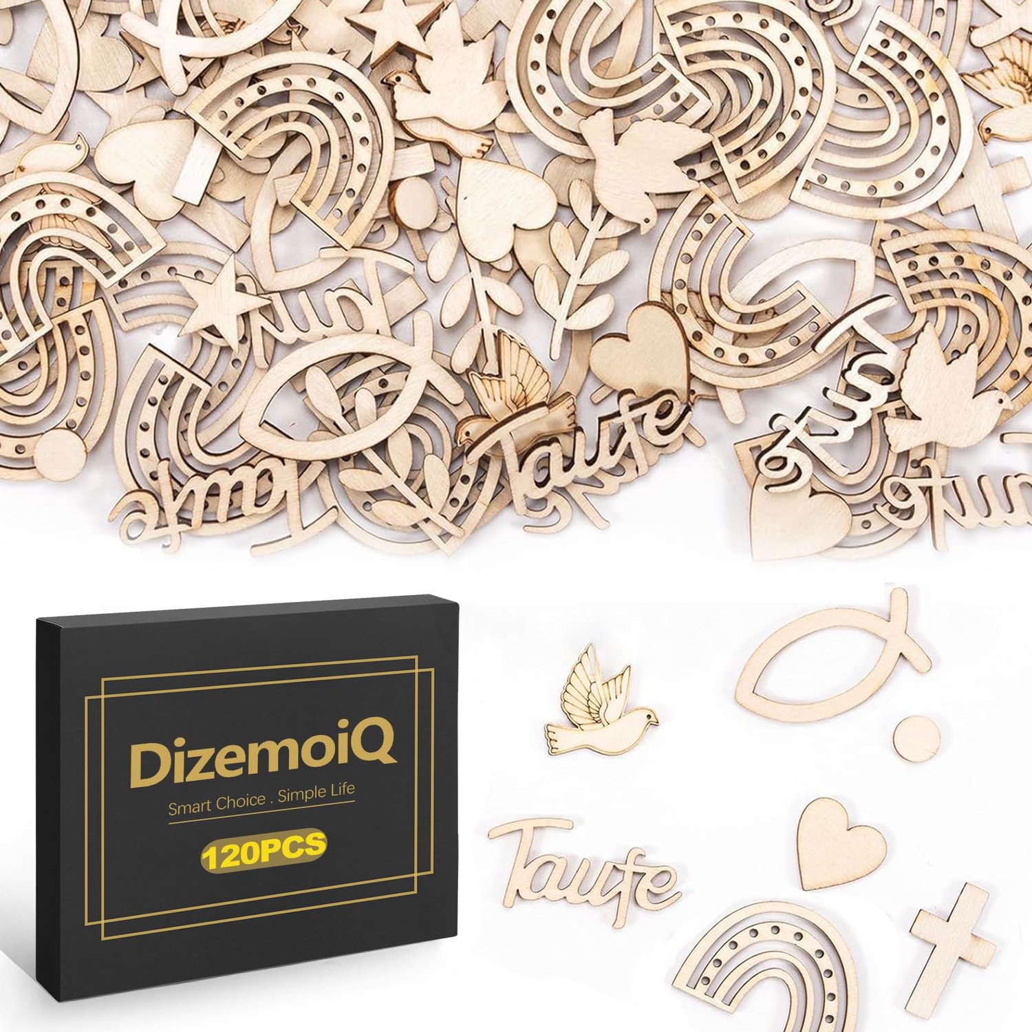 120 Stuks Feestelijke Tafeldecoratie voor Doop en Communie
