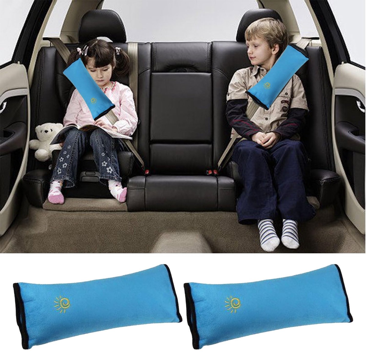 Autogordelbeschermer voor Kinderen, 2 Stuks