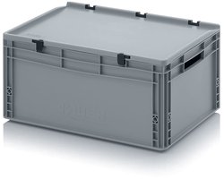 Eurocontainer met Scharniereksel - 60 x 40 x 28,5 cm