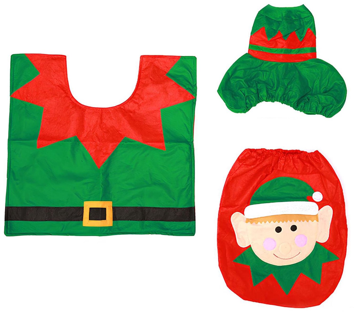 Kerst Toiletset met Decoratieve Toiletzitting