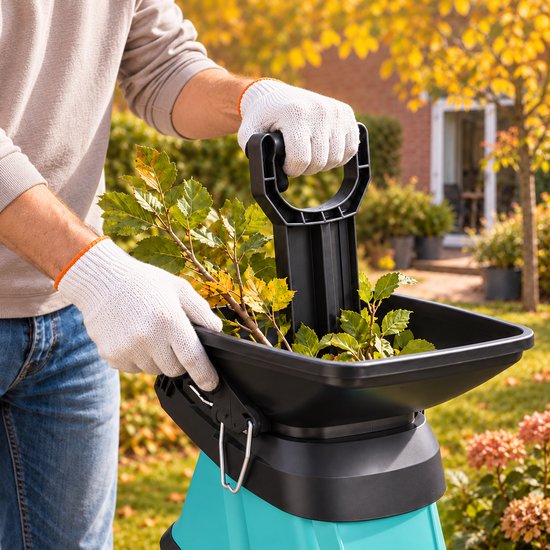 VENTRA® Invoertrechter voor Hakselaar – Geschikt voor 2800W & 3000W – Ideaal voor Bladeren en Groenafval — afbeelding 5