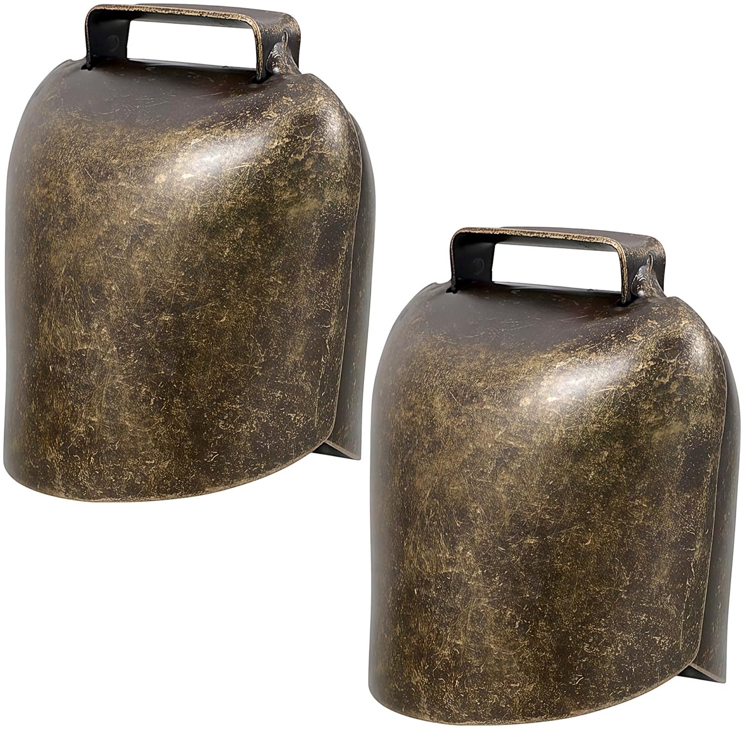 Set van 2 Grote Metalen Koeienbellen