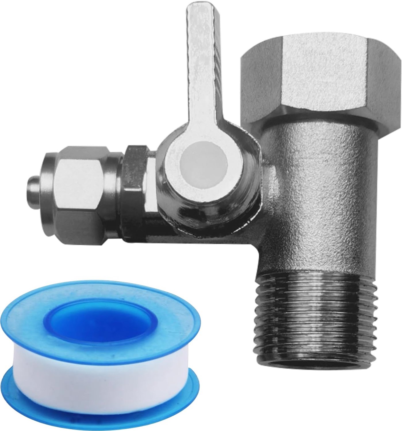 Wateraansluitadapter met Afsluitklep - 3/8x3/8x1/4"