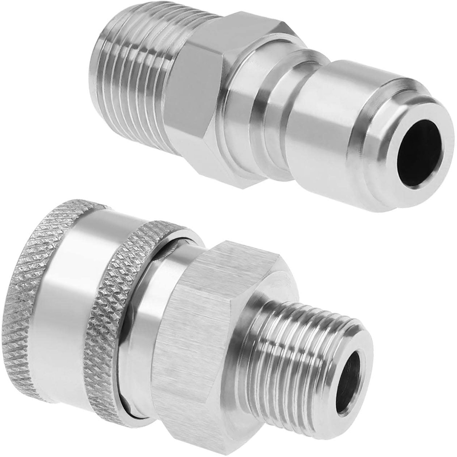 Hogedrukreiniger Adapter - Quick Connect Fitting - Roestvrij staal - 3/8 Inch - Geschikt voor Hogedrukreinigers - Zilver