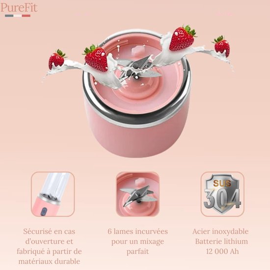Draagbare Blender voor Smoothies en Sap — afbeelding 2