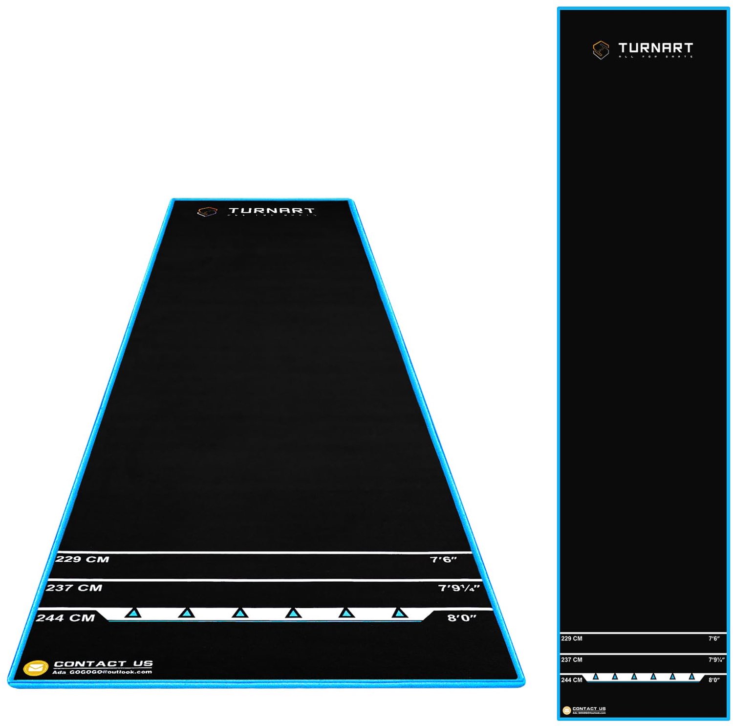 Darts Mat met Oche - Antislip Carpet - Blauw