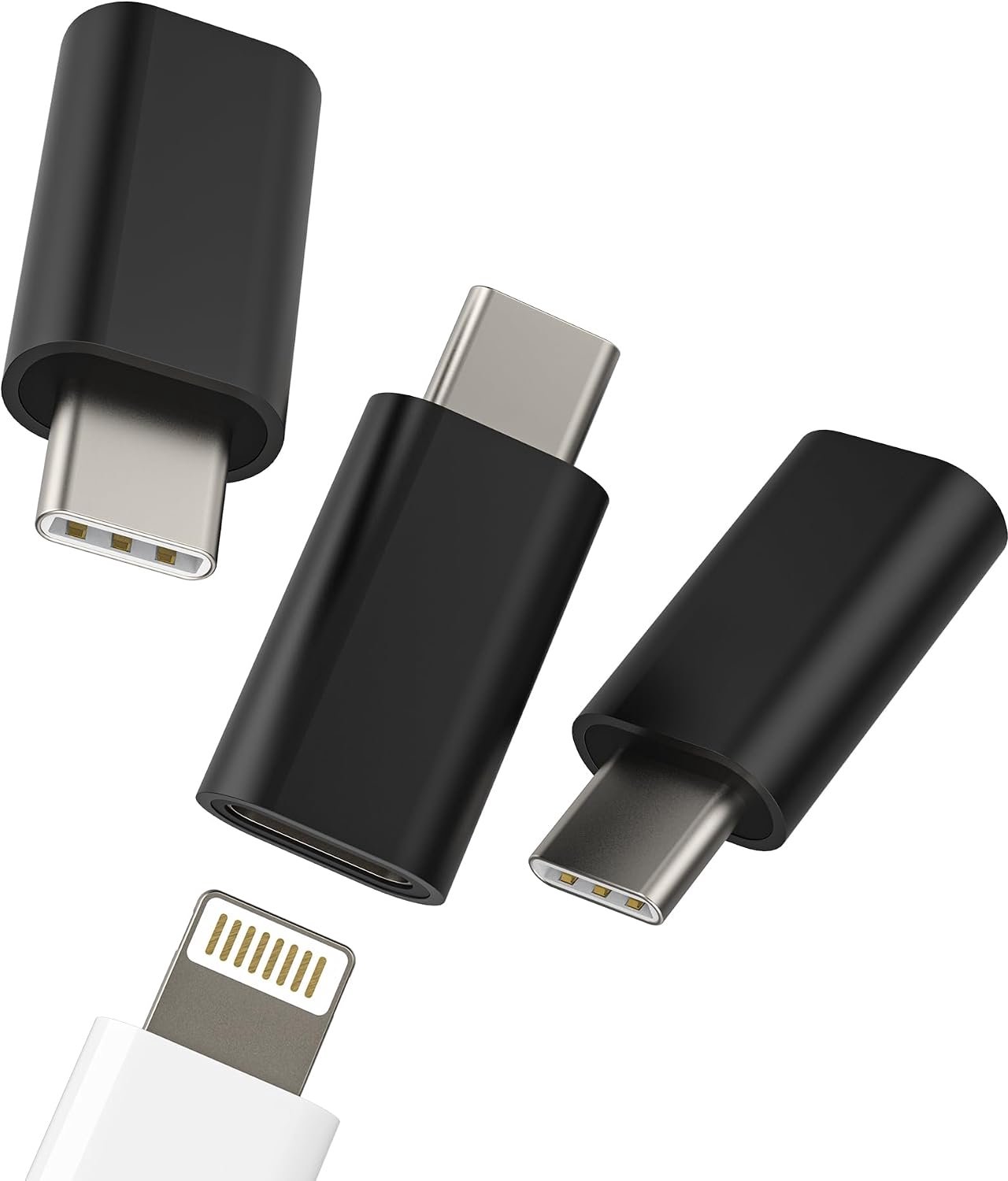 Naar USB C Charging Adapter (3 stuks) voor Apple oplaadkabel bus naar type-c Android mobiele telefoon stekker voor iPhone15 Macbook Thunderbolt accessoires voor iPad PD Power compatibel met