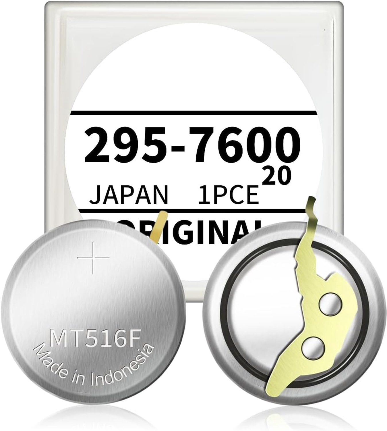 295-7600 batterij, MT516F batterij vervanging compatibel met Citizen 295-7600 MT516 295-76 -Drive Condensator A930 A980 B020 B023 B030 B031 B033 B035 B080 780