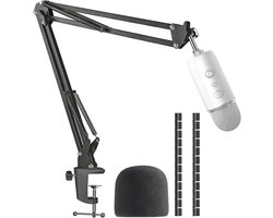 Microfoonarm met Popfilter voor USB Microfoons, Geschikt voor Yeti en Pro Modellen, Inclusief Kabelbescherming