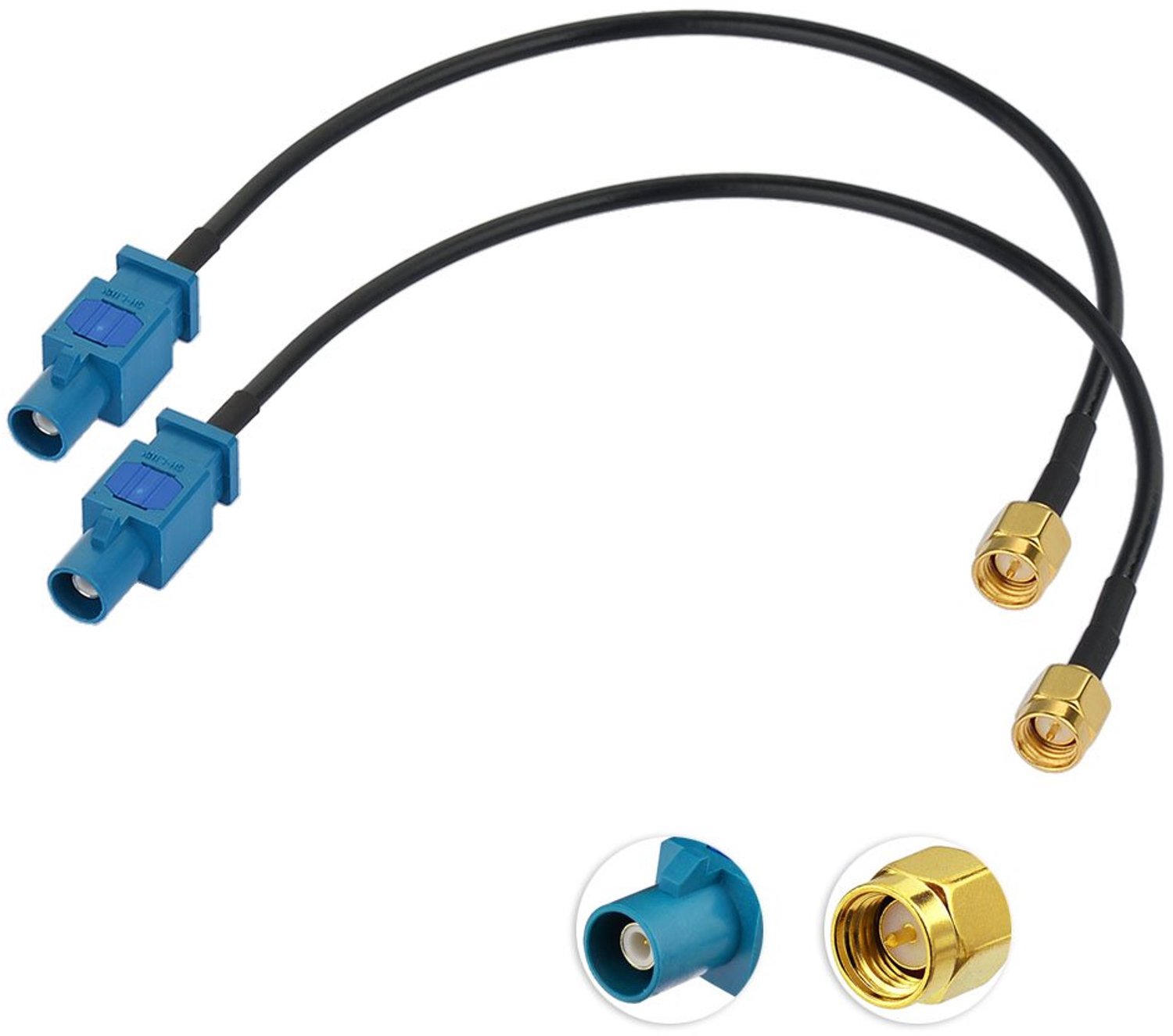 Antenne Kabel Fakra Vrouw naar Vrouw 20 cm 2st