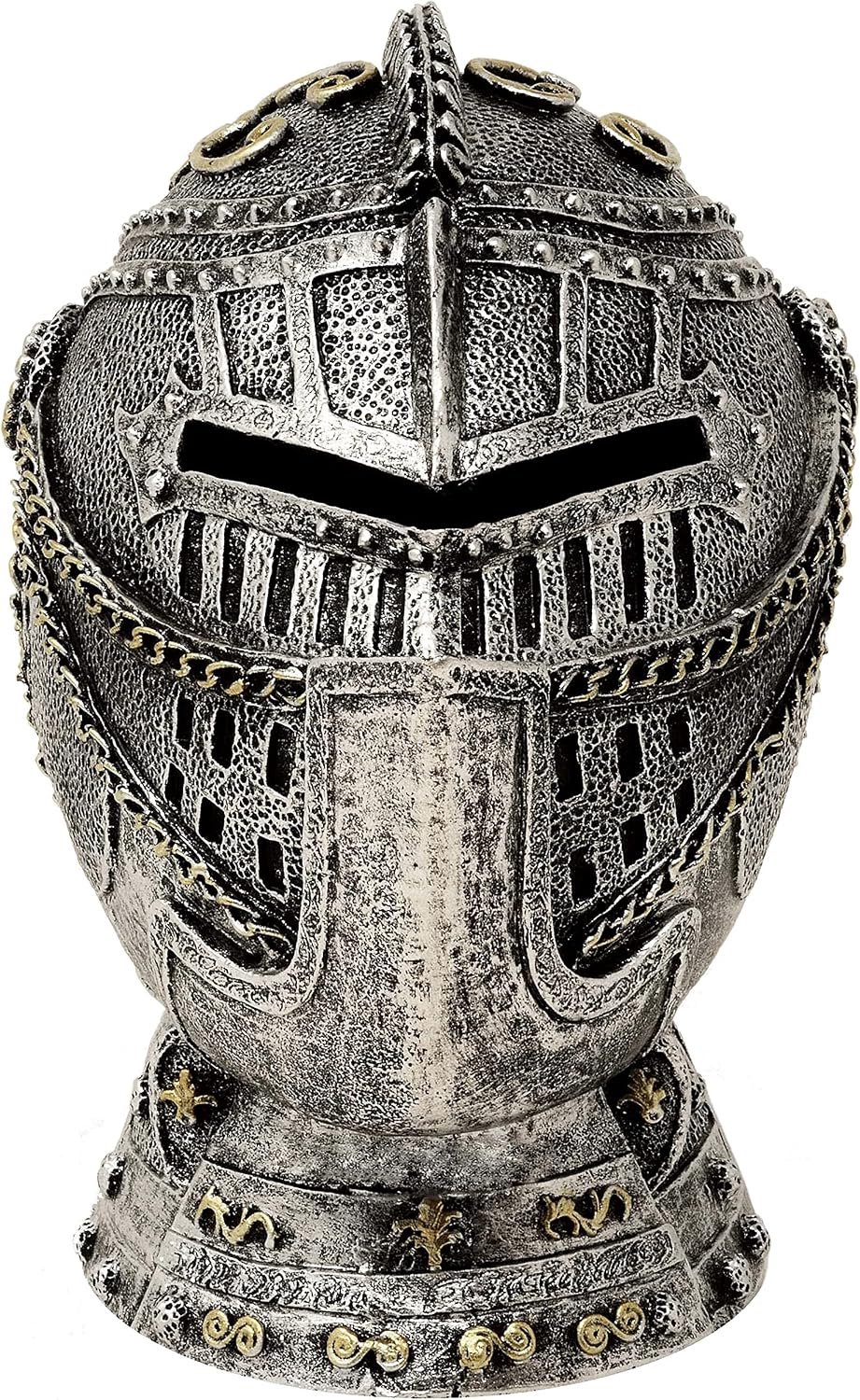 Spaarpot ridderhelm - 13 cm hoogte - polyresin - leuk voor kinderen - Vemera