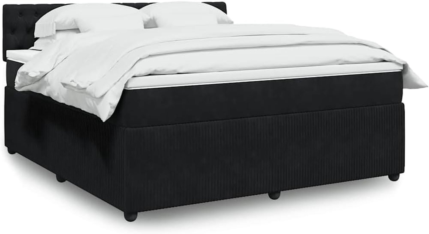 Pocketveringmatras boxspringbed 180x200 cm zwart