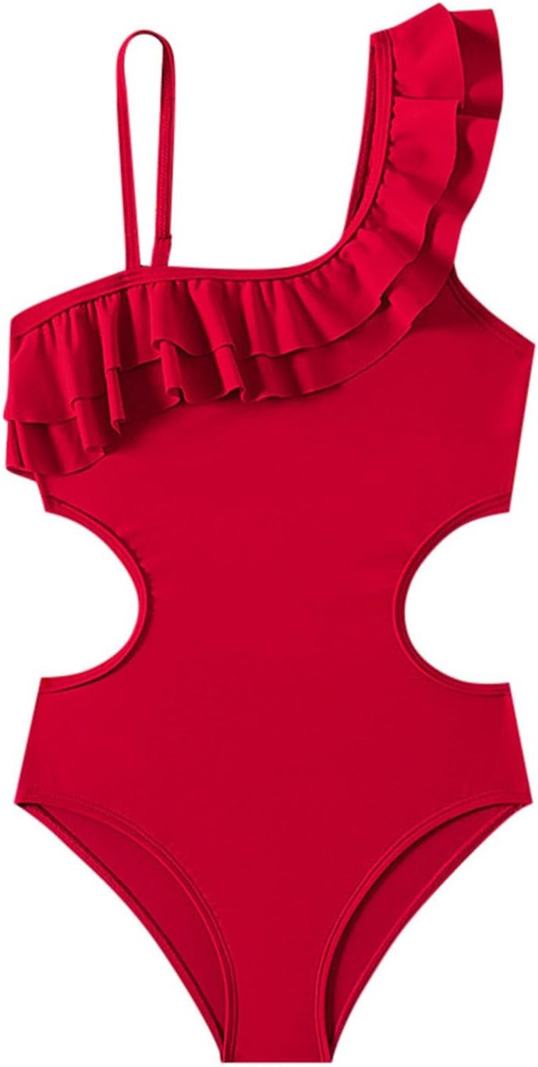 Badpak voor meisjes, kinderen, 1 stuk, bloemenprint, uv-bescherming, zonwering, zwemmen, zwembad, strand, vakantie, zomer, chic, A32