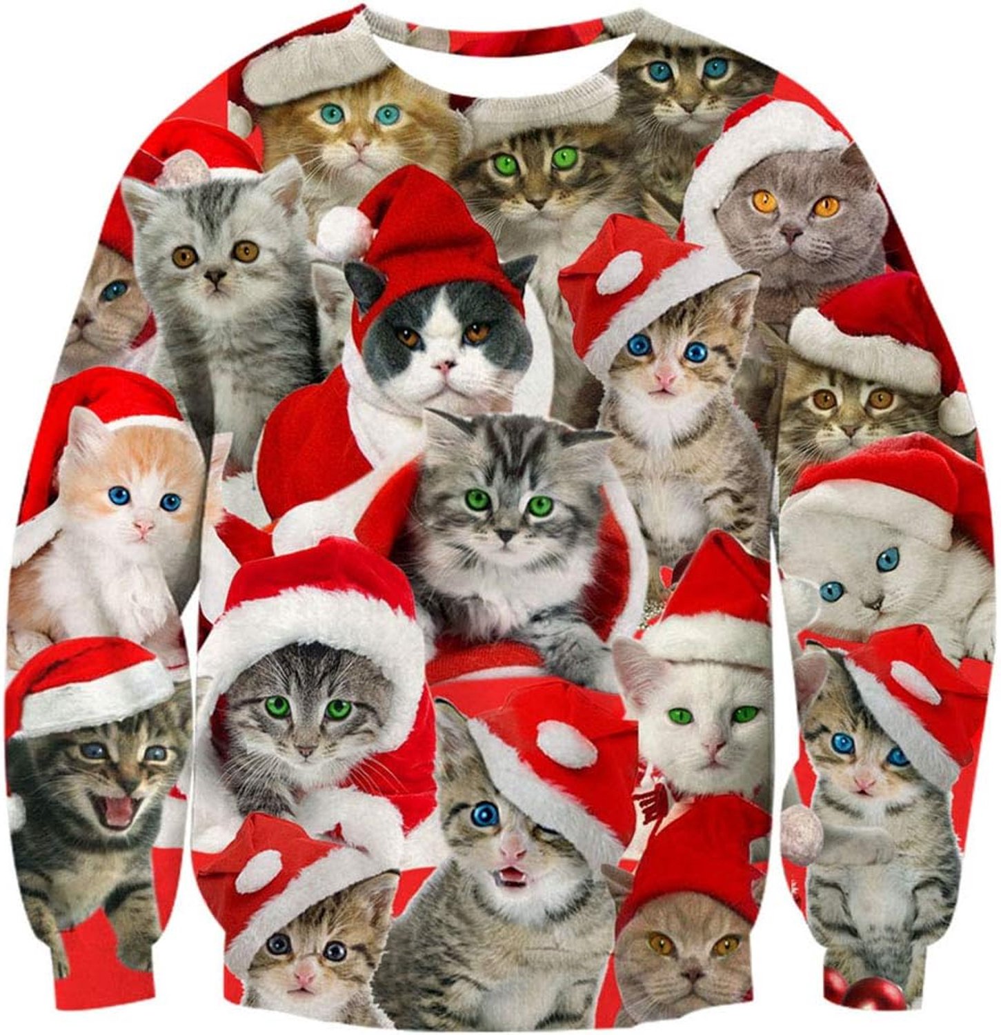 Nieuwigheid 3D-print lelijk Kerstmis sweatshirts pullover jumpers lelijke kersttrui S-XXL