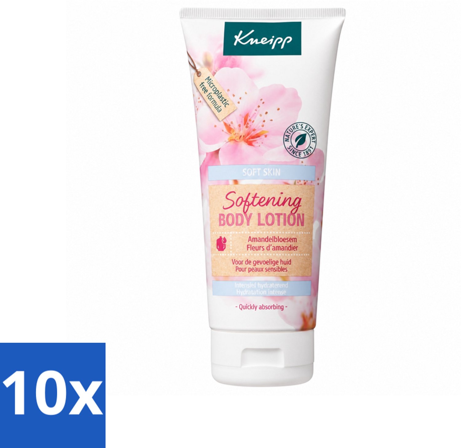 10 x Kneipp - Body lotion - Soft Skin - Amandelbloesem - 200 ml - Voordeelverpakking - 10 stuks