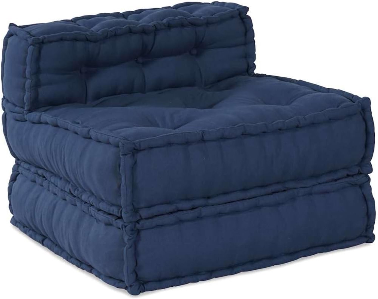 Bankset stof indigo 70 x 70 x 56 cm