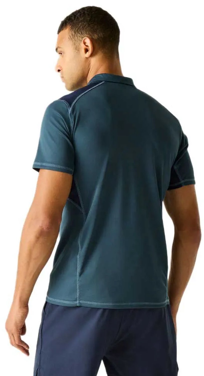 Regatta Virda Korte Mouw Poloshirt Blauw S Man
