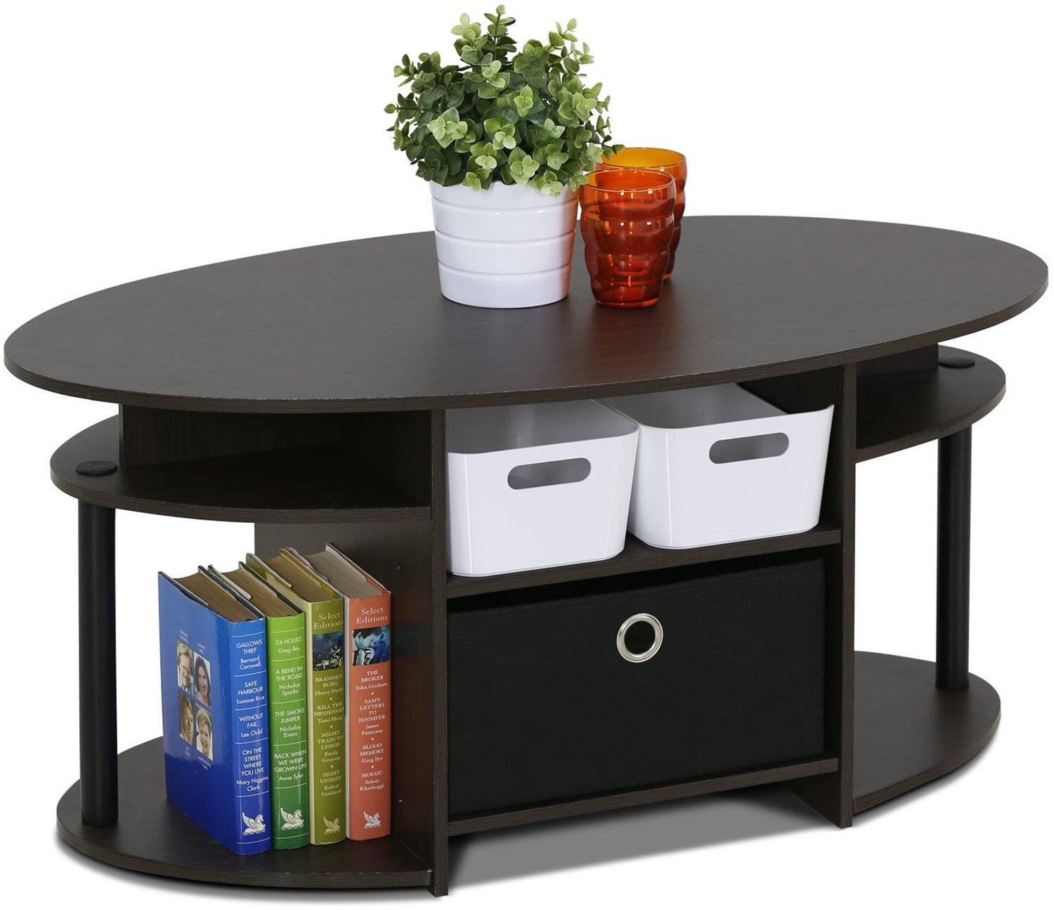 Eenvoudige TV Stand met Opbergbakken voor Tot 50" TV