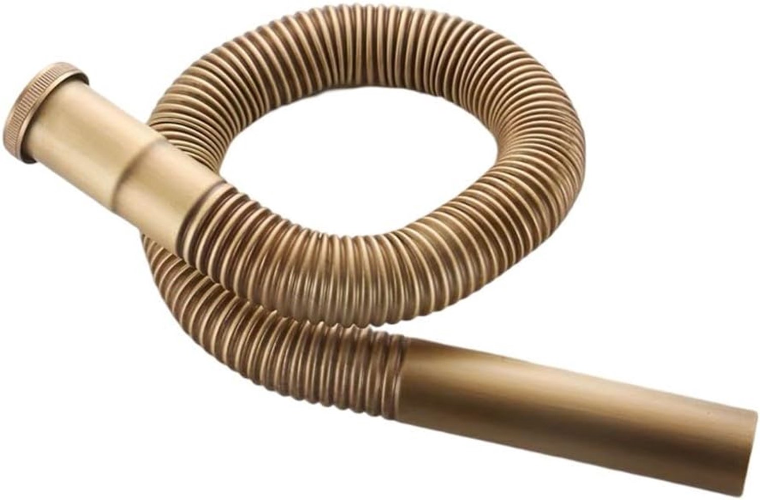 Flexibele Gootsteen Afvoerslang Sifon, Messing Slang Sifon Flexibele Gootsteen Afvoer Badkamer Keuken Wastafel Water Tube Pijp, Voor Gootstenen, Badkuipen, Wastafels