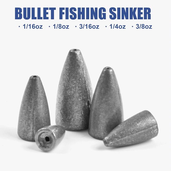 29-delige Vislood Set: Bullet Loodjes voor Baars & Snoekbaars — afbeelding 4