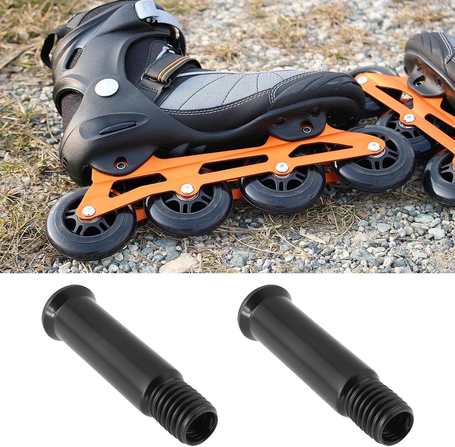 16x aluminium inline rolschaatsassen schroeven bouten 8 mm compatibel met rolschaatsschoenen