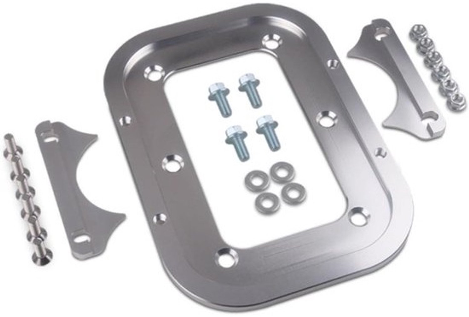 Batterijhouder - Accuhouder - Montage in voertuigen - Aluminiumlegering - 30 x 20 x 2 cm - Zilver
