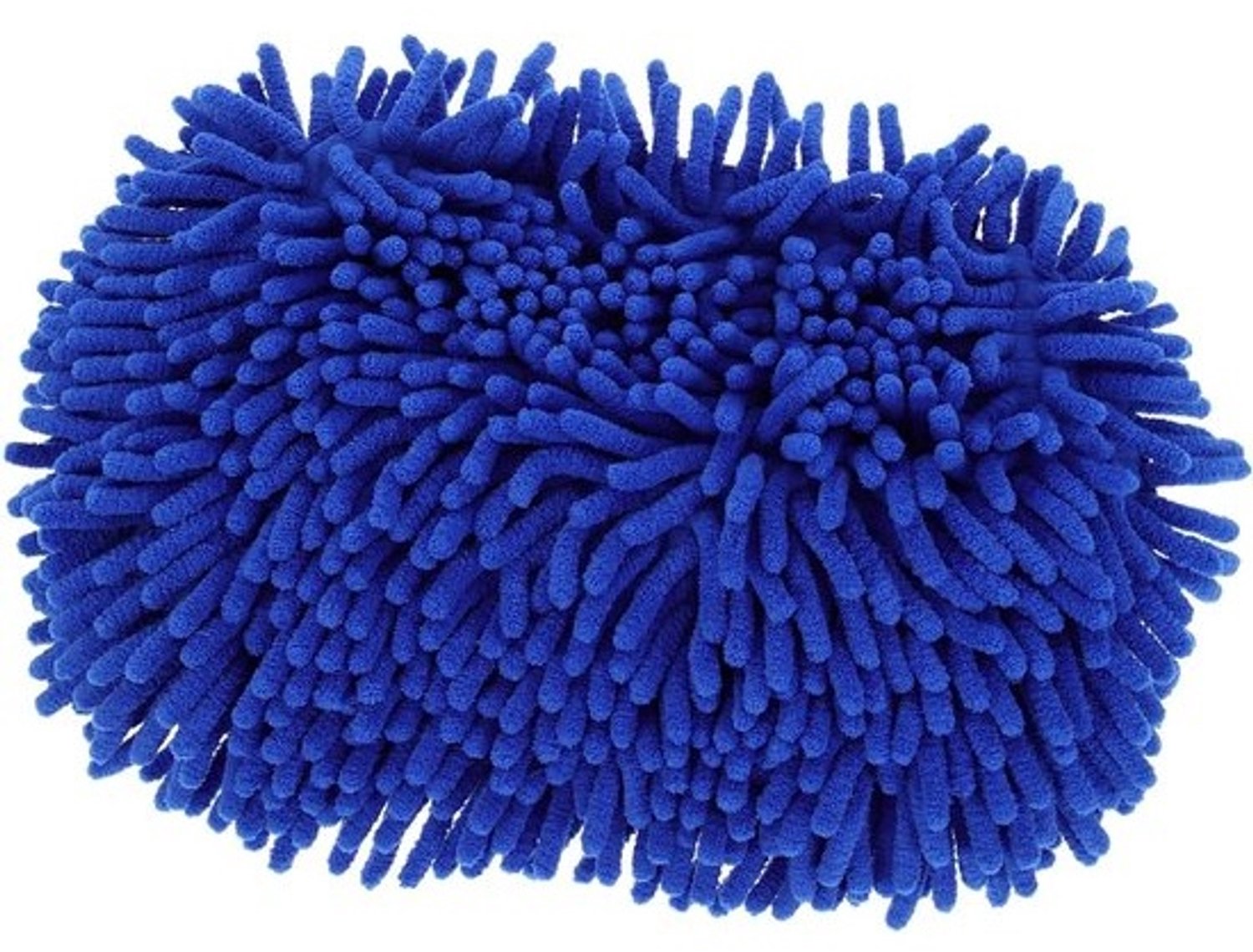 Telescopische autowasborstel - Autoreinigingsdweil - Voor het poetsen van de auto - Zachte chenillekop - 30X20X4CM - Blauw