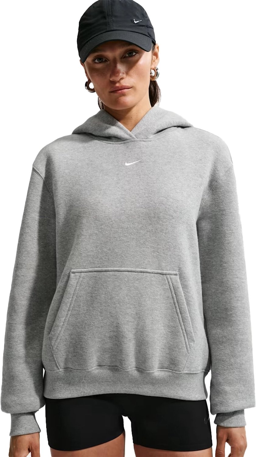 Nike studio fleece medium weight hoodie in de kleur . Grijs