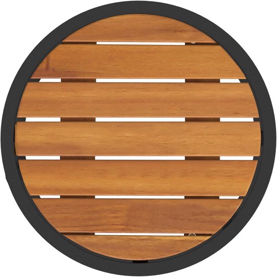 Set van 2 nesting staal natuurlijk zwart 55x55x45 cm — afbeelding 5