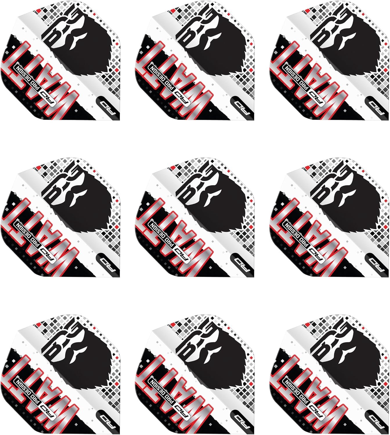 Dart Flights Premium Standaard 100 Micron - 3 Sets (9 Stuks)