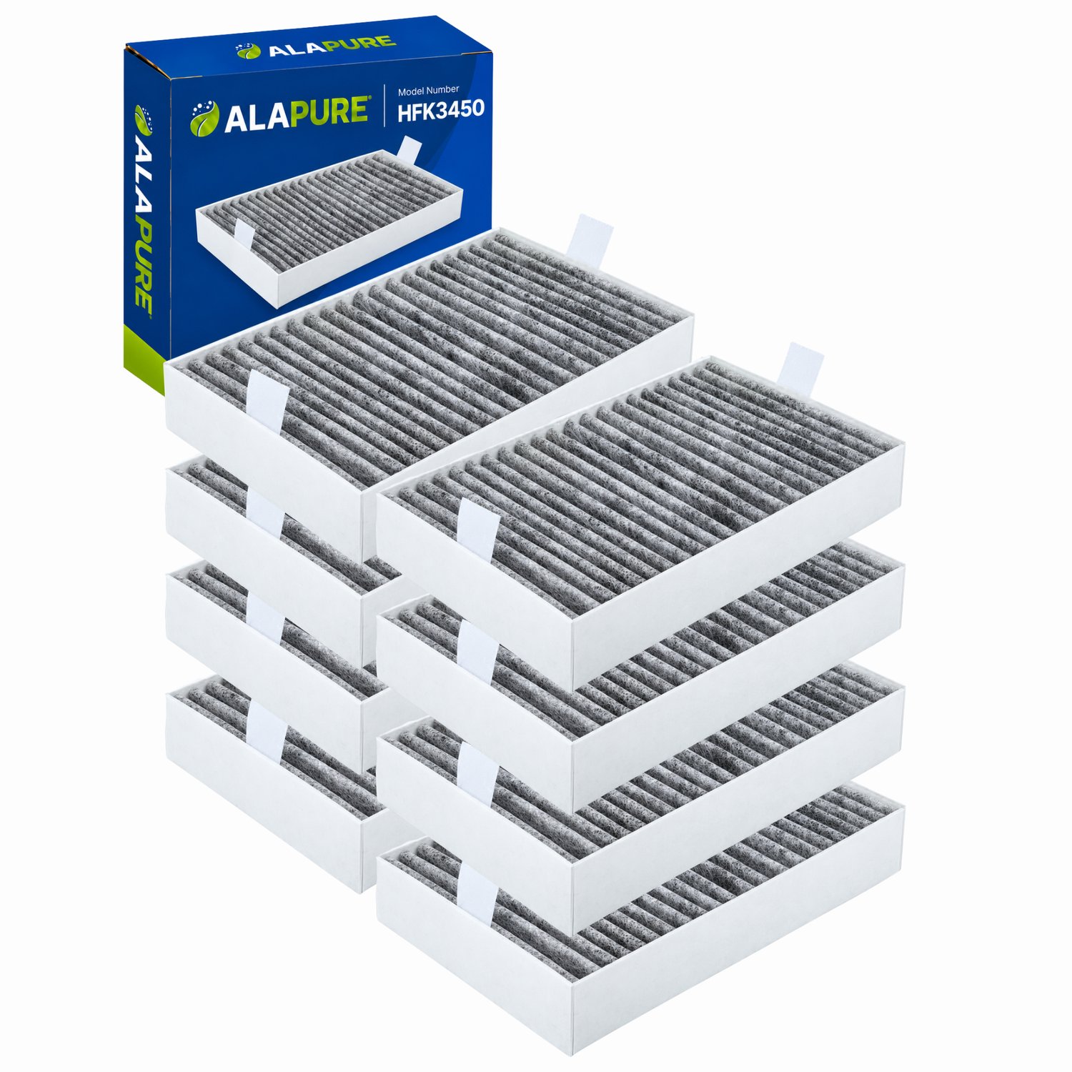 4x 3450 voor Miele Koolstoffilter D31-P
