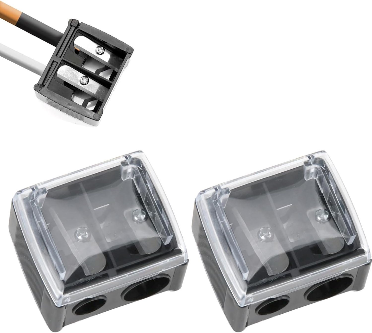 Make-up Pencil Sharpener - Dubbele gaatjes - Compact en licht - Perfect voor onderweg - Vemera