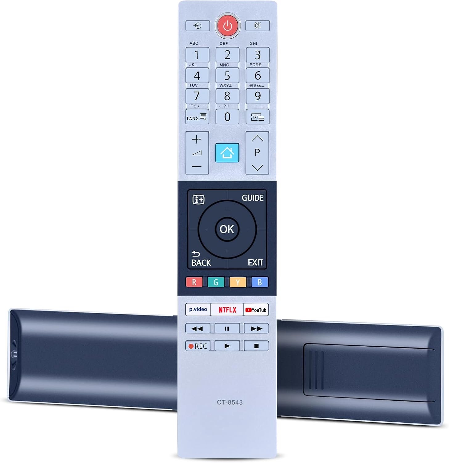 CT-8543 Vervangende Afstandsbediening voor Toshiba FHD UHD XUHD TV 32L2863DG 32L3863DA 32L3863DG 32W2863DA 32W2863DG 32W3863DA 32W3864DG 40L2863DG