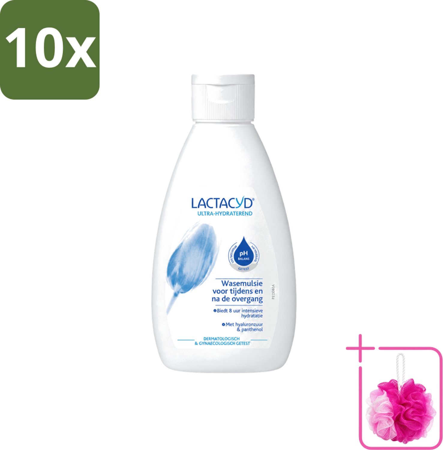 10 x Lactacyd – Ultra Hydraterend – Voor tijdens en na de overgang – 200 ml - Bulkverpakking - Overgang - Douchemop - Hydraatatie