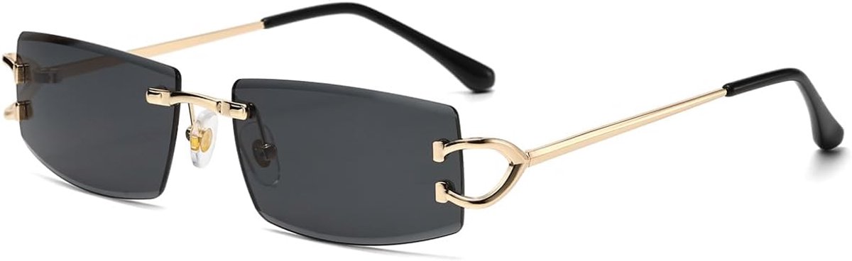 zonnebril metaal mode zonnebril frameloze UV400 lens zonbescherming bril
