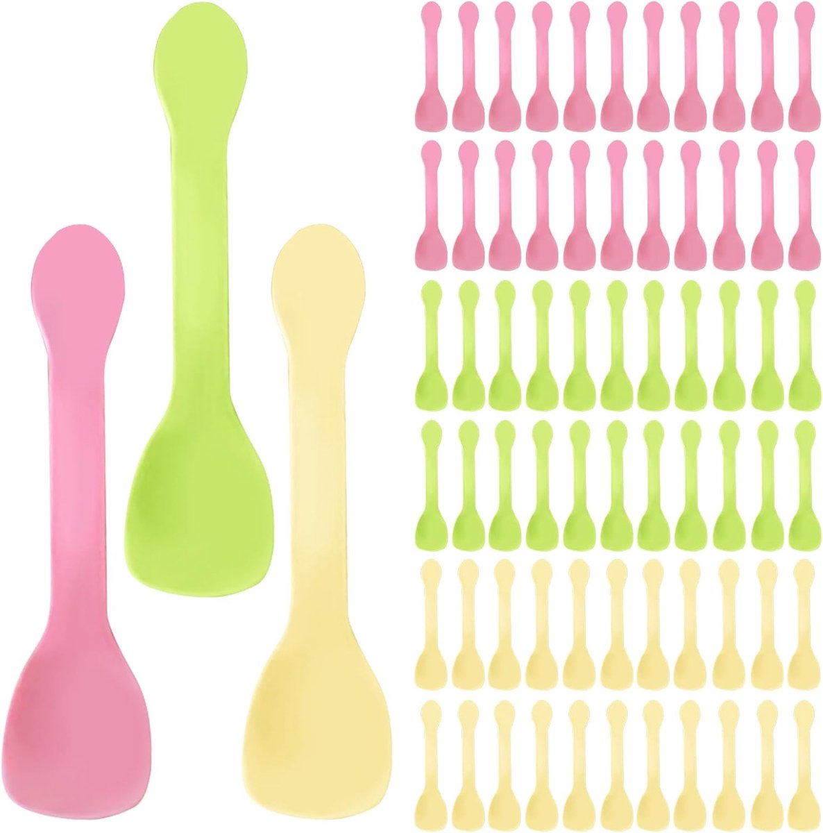 Kunststof Dessertlepel, 150 Stuks Herbruikbare Mini Kleurrijke Lepels Herbruikbare Dessertlepels Voor Dessert, Cake, Pudding, Mousse, Feest, 10.2cm