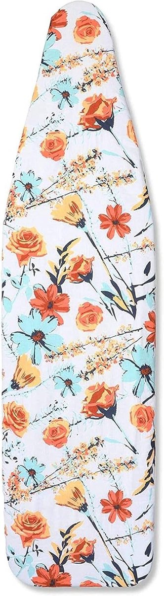 Strijkplankhoes met bloemenprint vulling, trekkoord, standaardformaat (15 x 54 inch)