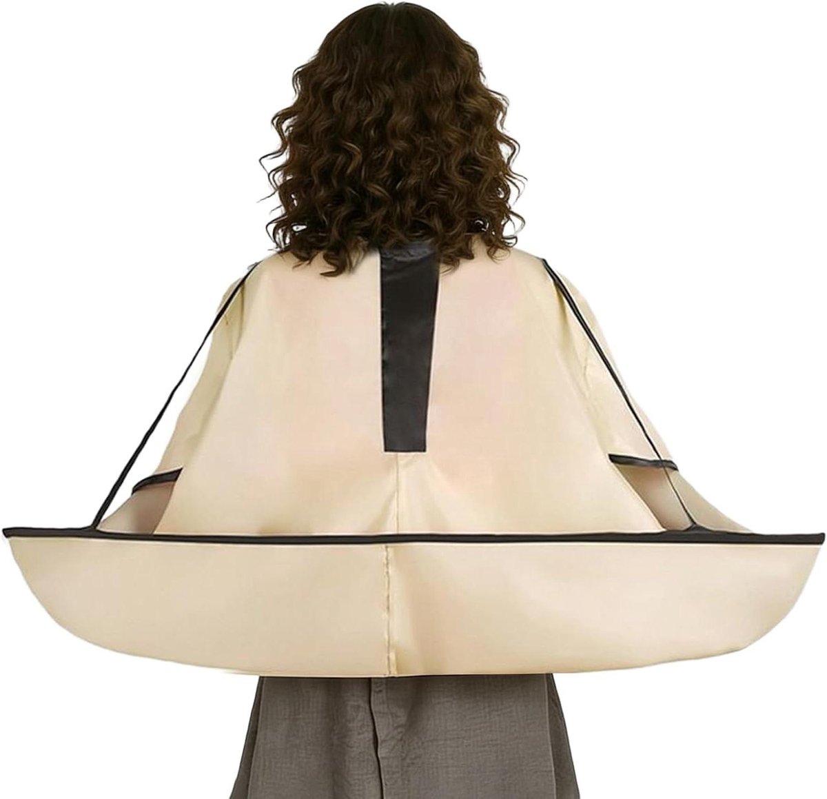 Kappersschort - Haarkapperscape Kapper - Haarknippen Beschermen - Opvouwbaar Ventilerend - 90 cm Diameter - Zwart