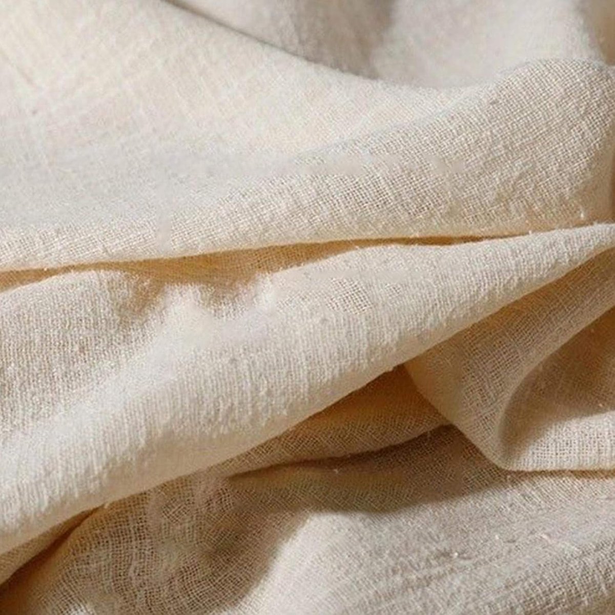 Stof, zomer dun linnen Fabraic voor kruissteek, 130 x 100 cm patchwork handwerk linnen stof voor het maken van kleding bekleding en tafelkleed (beige)