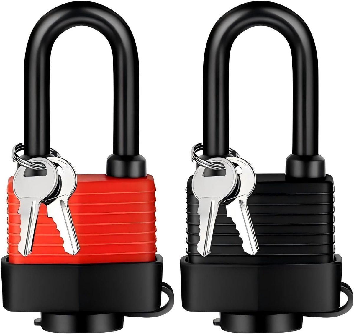 Hangsloten, gelijksluitend, hangslot, weerbestendig, 4/12 stuks sleutels, waterdichte hangsloten, hangslot voor sportschool, kluisje, school, garage, hek, schuur